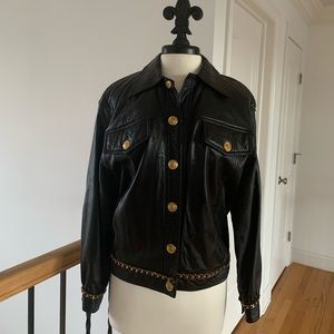 Vintage quilted leather jacket